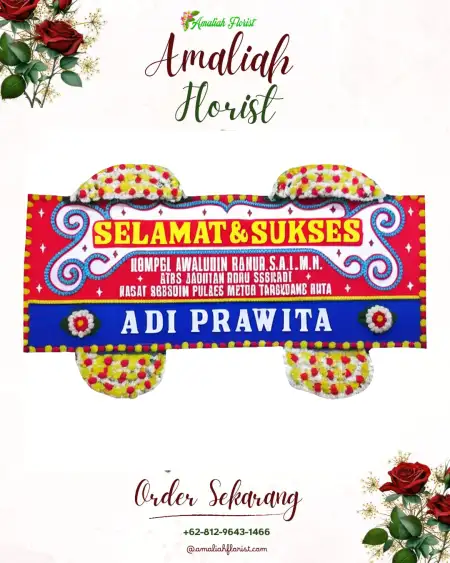 Papan Bunga Ucapan Selamat Gringsing